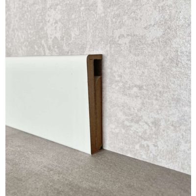 Cubre rodapié MDF ala 13 mm canto recto