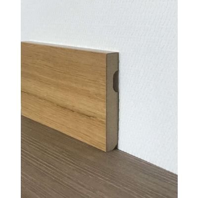Rodapie MDF chapa natural 